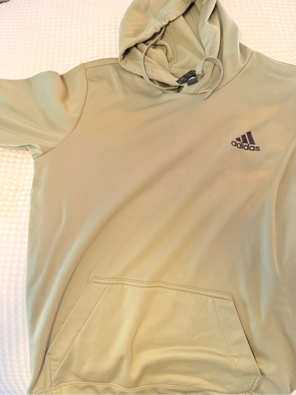 adidas Light Olive Green Hooded Sweatshirt